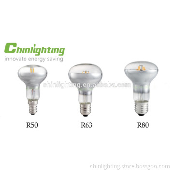 Wholesale led filament reflector light bulb filament e12 e26 incandescent bulbs r58 r50 r63